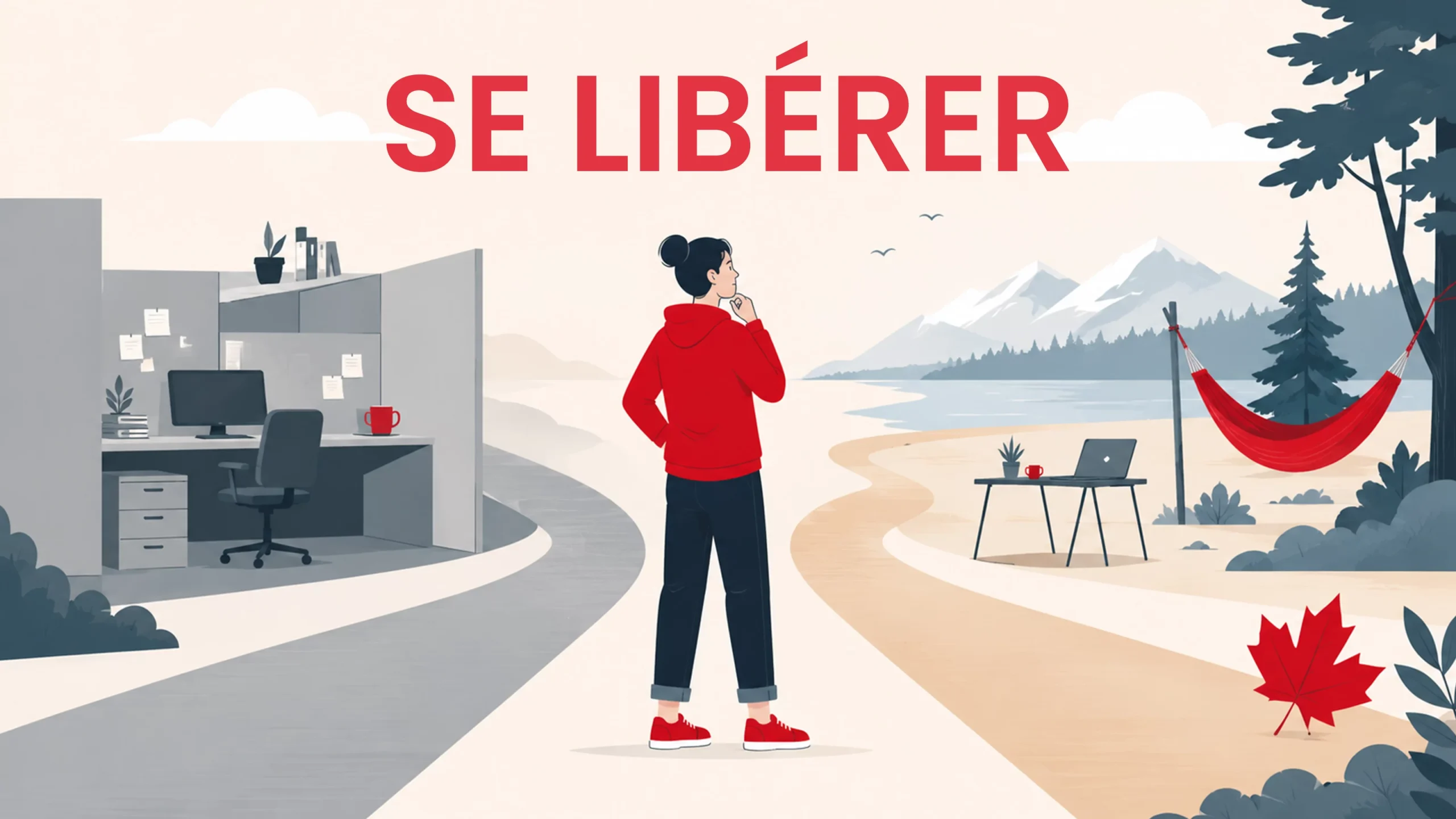 Un expatrié au Canada face au choix entre bureau salarié et liberté du freelance ou de l'entrepreneuriat